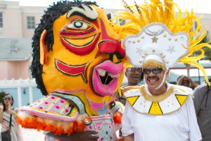 Tom getting his Junkanoo on