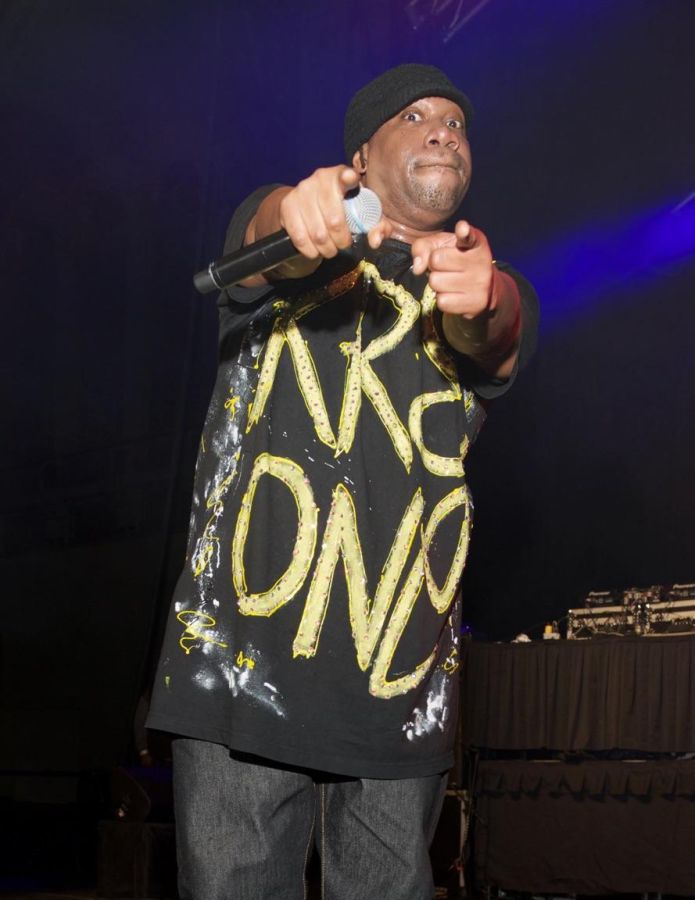 KRS One Preforms Live on Stage