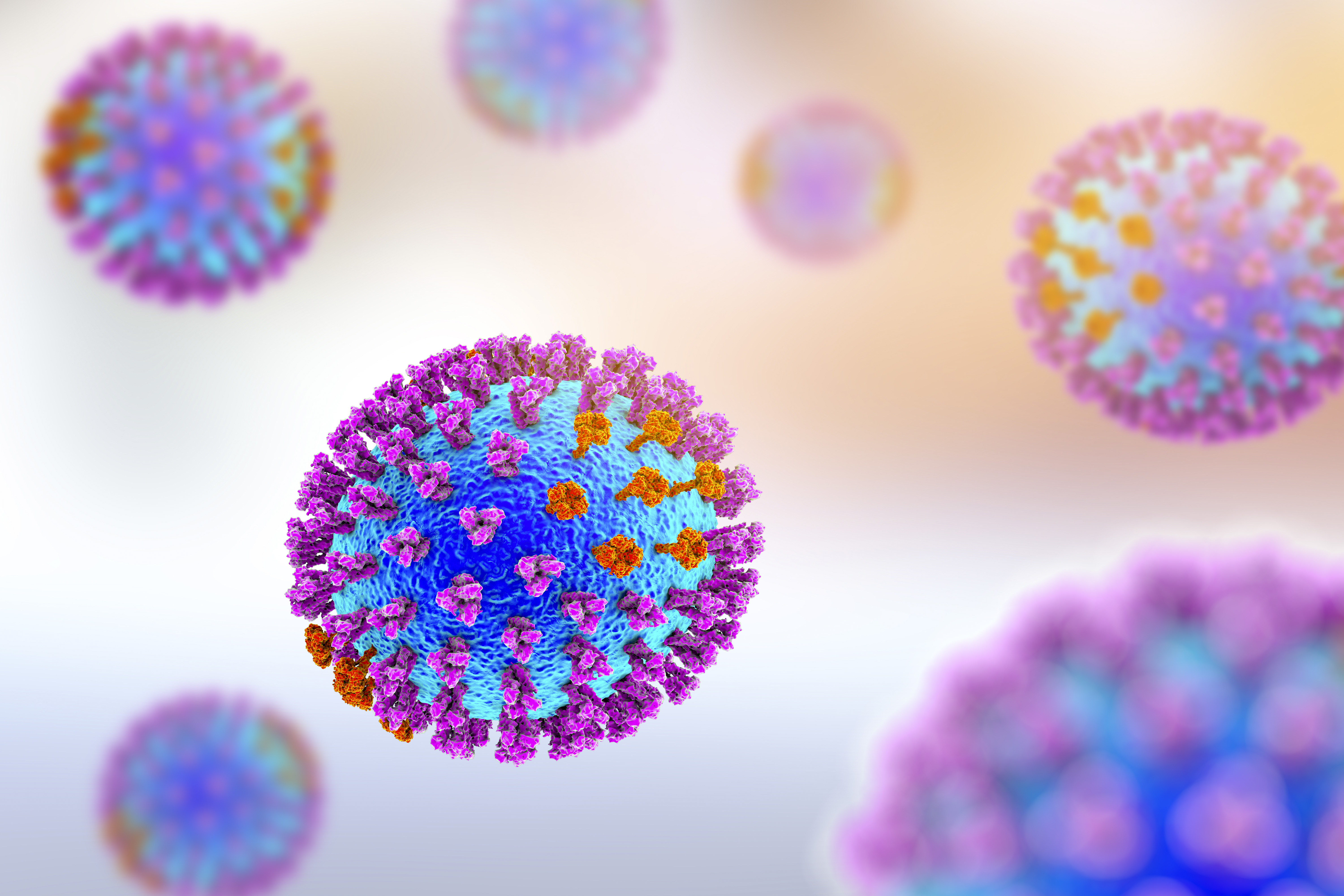 Influenza viruses illustration