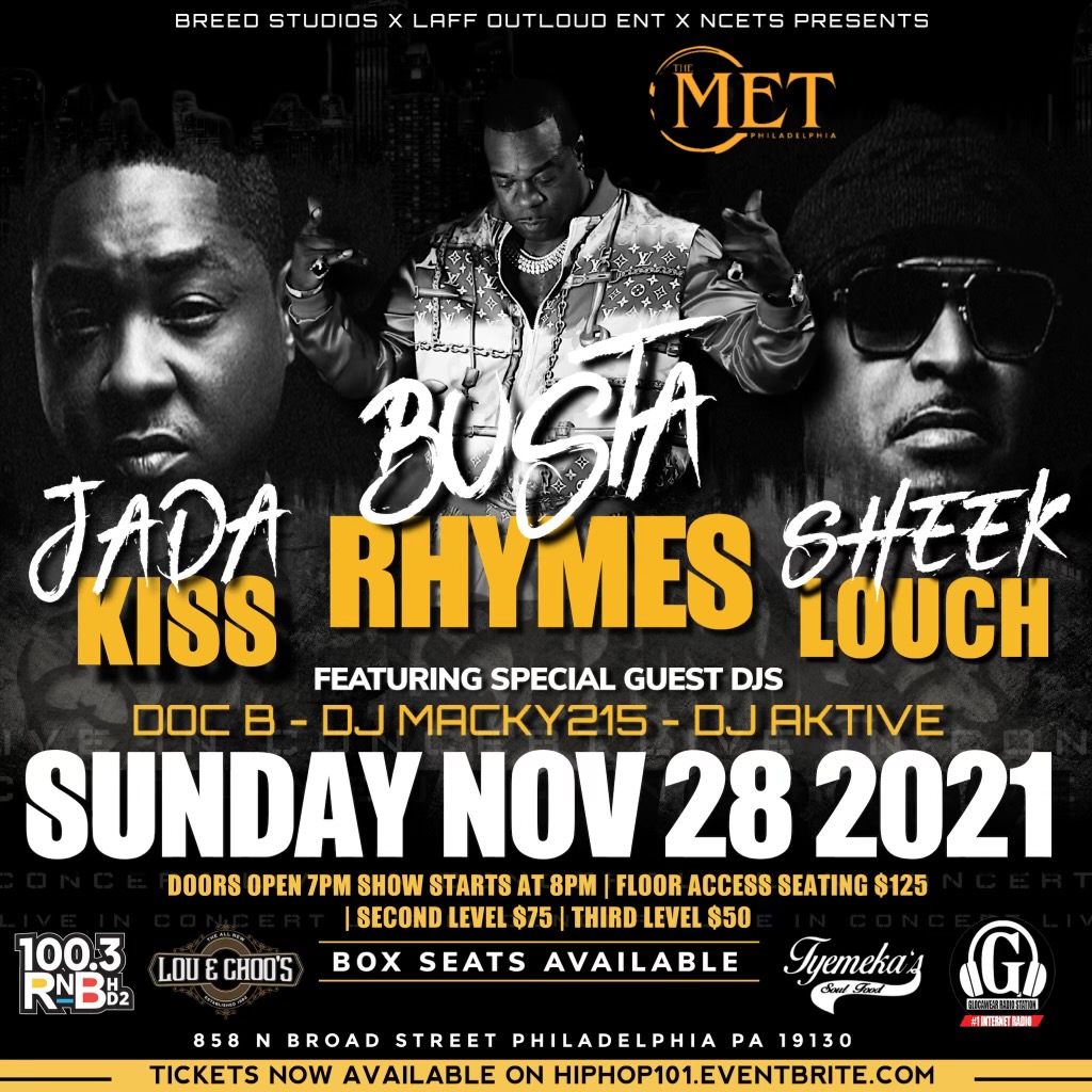 To See Busta Rhymes, Jadakiss & Sheek Louch @The Met 11/28